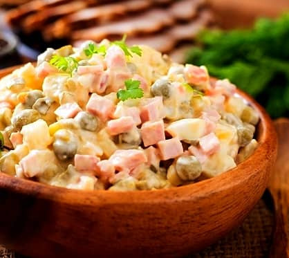 Olivier Salad & Lotino Beef Ham / سالاد زیتون و ژامبون 80% لوتینو